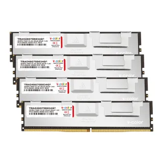 【v-color 全何】DDR5 OC R-DIMM 7000 192GB kit 48GBx4(AMD TRX50 工作站記憶體)