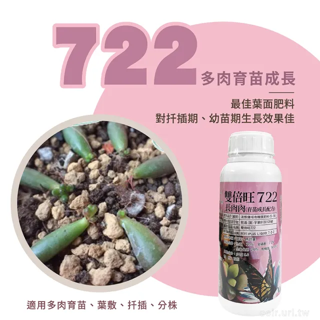 【高效多肉肥料】幼苗成長＋葉片肥厚 多肉雙寶(純植物有機質液肥組合 天然配方 低味道 安全無毒 開根葉旺)