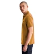 【Timberland】男款小麥色休閒短袖Polo衫(A6R29P47)