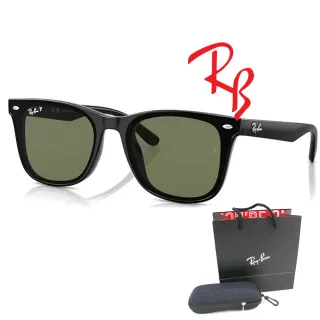 【RayBan 雷朋】亞洲版 時尚偏光太陽眼鏡 RB4391D 601/9A 黑框抗UV墨綠偏光鏡片 公司貨