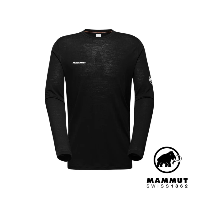 Mammut 長毛象 Tree Wool FL Longsleeve Men 羊毛混紡快乾抗臭長袖T恤 黑色 男款 #1016-01690