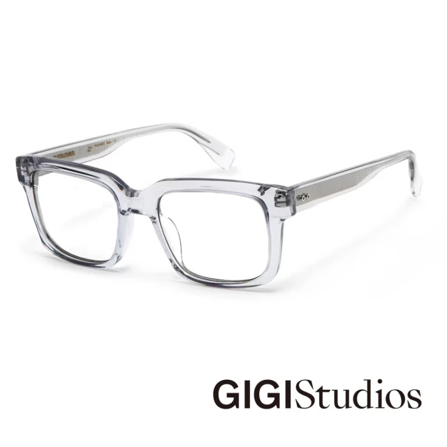 GIGI StudiosGIGI Studios 方形立體時尚光學眼鏡(透明灰 - DESCARTES-67812/3)