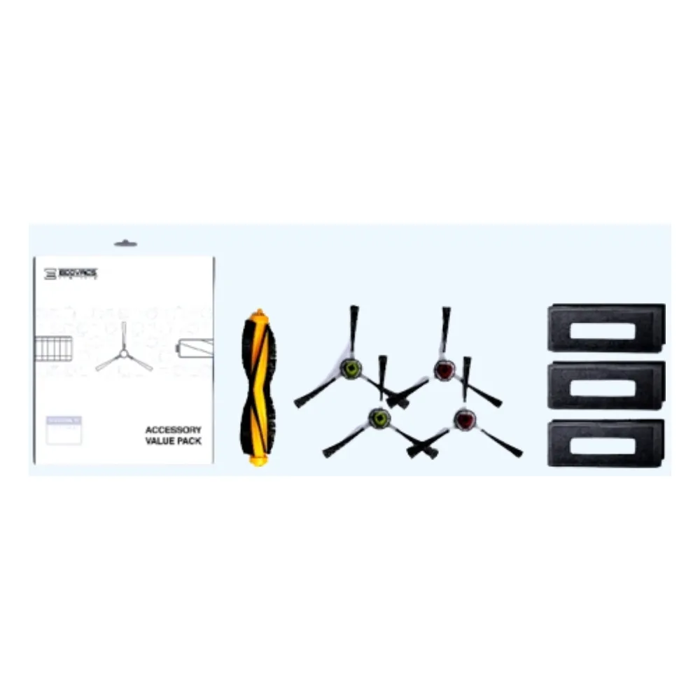 【ECOVACS 科沃斯】DEEBOT OZMO 920/ T8/N8系列 掃地機配件組(滾刷*1/邊刷*4/過濾棉*3)