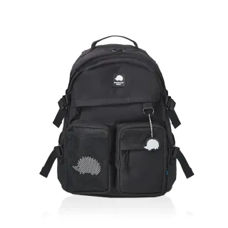 【SCANDINAVIAN FOREST 北歐小刺蝟】312潮流玩家後背包(黑色)