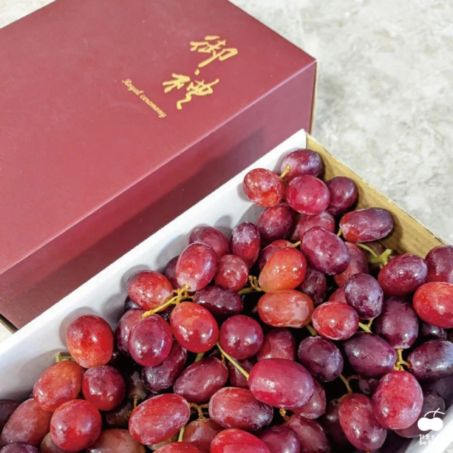 舒果SoFresh 秘魯紅無籽葡萄2公斤禮盒(約2kg/禮盒