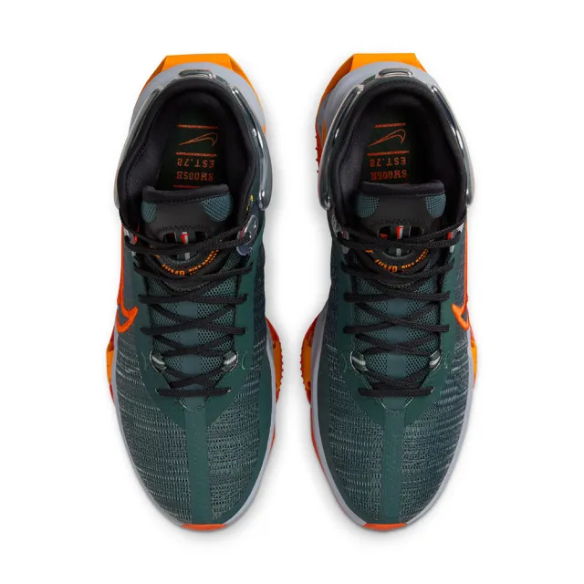 【NIKE 耐吉】籃球鞋 男鞋 運動鞋 包覆 緩震 AIR ZOOM G.T. JUMP 2 EP 灰綠 DJ9432-301