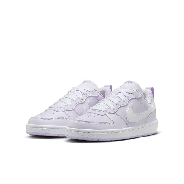 【NIKE 耐吉】休閒鞋 女鞋 大童 運動鞋 COURT BOROUGH LOW RECRAFT GS 紫 DV5456-500