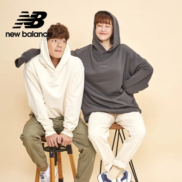 NEW BALANCE 刺繡NB連帽長袖上衣_AMT33559ACK_男性_墨灰色