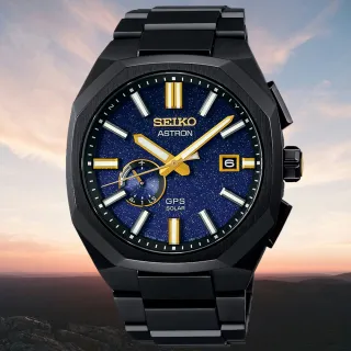 【SEIKO 精工】限量款 Astron系列 GPS 清晨天空 鈦金屬 薄型衛星電波腕錶(SSJ021J1/3X62-0AD0SD)