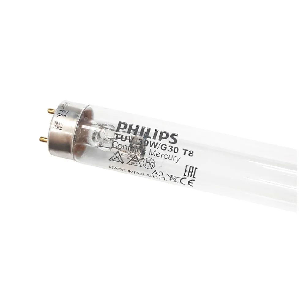 【Philips 飛利浦】2支 TUV 30W G30 UVC T8殺菌燈管 _ PH040006