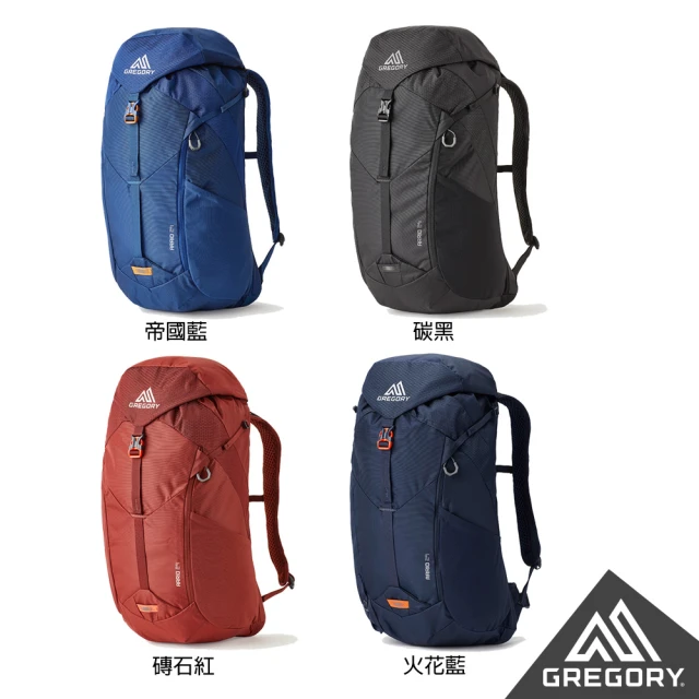 Gregory 24L ARRIO 多功能 登山背包 登山包 後背包 水袋包(帝國藍 碳黑 磚石紅 火花藍)