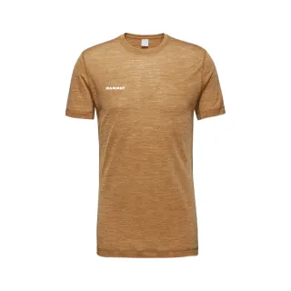 【Mammut 長毛象】Tree Wool FL T-Shirt Men 羊毛混紡快乾抗臭短袖T恤 獵豹猲 男款 #1017-06660