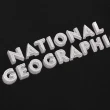 【National Geographic 國家地理】男女同款刺繡 LOGO 帽T - 炭黑色(經典百搭單品/換季必備)