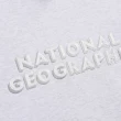 【National Geographic 國家地理】男女同款刺繡 LOGO 帽T - 淺米色(經典百搭單品/換季必備)