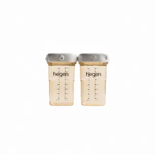 【hegen】金色奇蹟PPSU多功能萬用瓶 240ml 雙瓶組(奶瓶 母嬰用品 新生禮 儲存罐 收納)