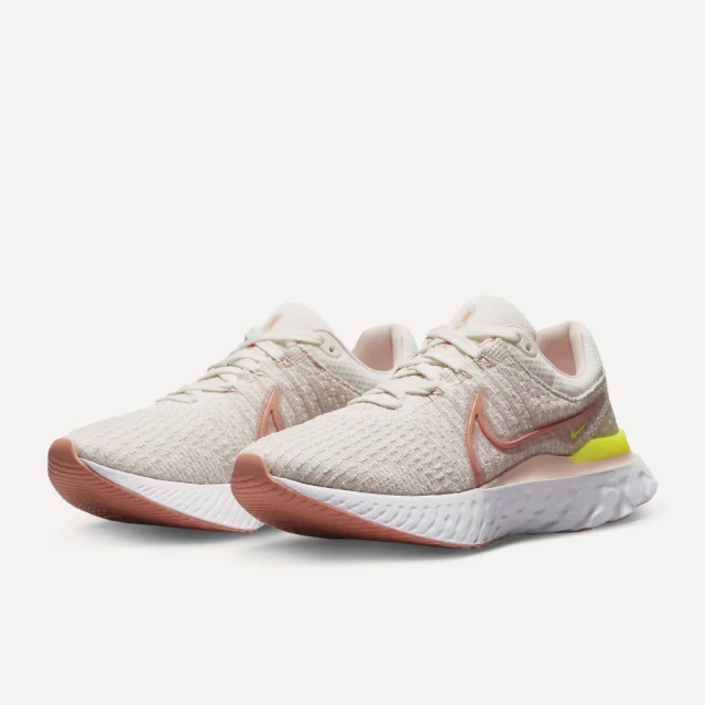 NIKE 耐吉 W NIKE REACT INFINITY RUN FK 3 女鞋 粉 慢跑鞋 透氣 運動(DD3024-102)