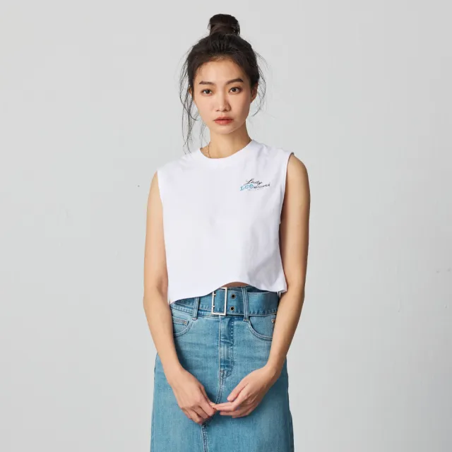 【Lee】女裝 無袖T恤 / 左胸小LOGO 背心 共3色 季節性版型(LB416004848/LB416004K11/LB416004K14)