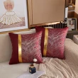 【西格傢飾】北歐風燙金紋理抱枕2入組(含枕芯/45x45cm/沙發枕/靠枕/腰枕)