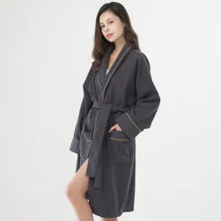 【A.Brolly 亞伯尼】石墨烯浴袍 居家袍(遠紅外線 蓄熱恆溫)