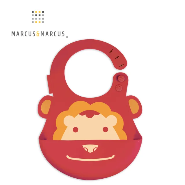 【MARCUS&MARCUS】動物樂園矽膠立體圍兜(多款繽紛任選)