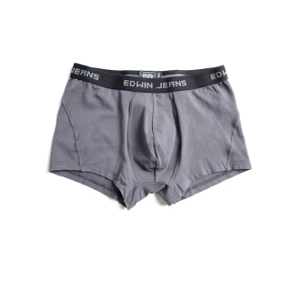 【EDWIN】男裝 寬鬆舒適純棉四角褲 / 單件(灰色)