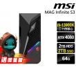 【MSI 微星】i9 RTX4080電腦(S3 13SI/i9-13900K/64G/2TB SSD+2T/RTX4080-16G/W11P)