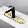 【Mega】2入組 北歐法式浴室水龍頭瀝水墊(防濺 水龍頭排水墊 水槽墊)