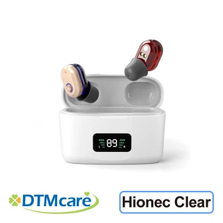 【DTMcare 美國天籟】Hionec Clear 充電式耳內型降噪輔聽器 雙耳(輕度聽損適用 充電式設計)