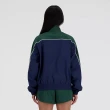 【NEW BALANCE】NB 外套 女款 運動外套 風衣外套 美規 藍綠 WJ41506NNY