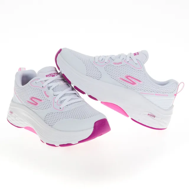 【SKECHERS】女鞋 慢跑系列 GO RUN MAX CUSHIONING ARCH FIT 寬楦款(128928WWPK)