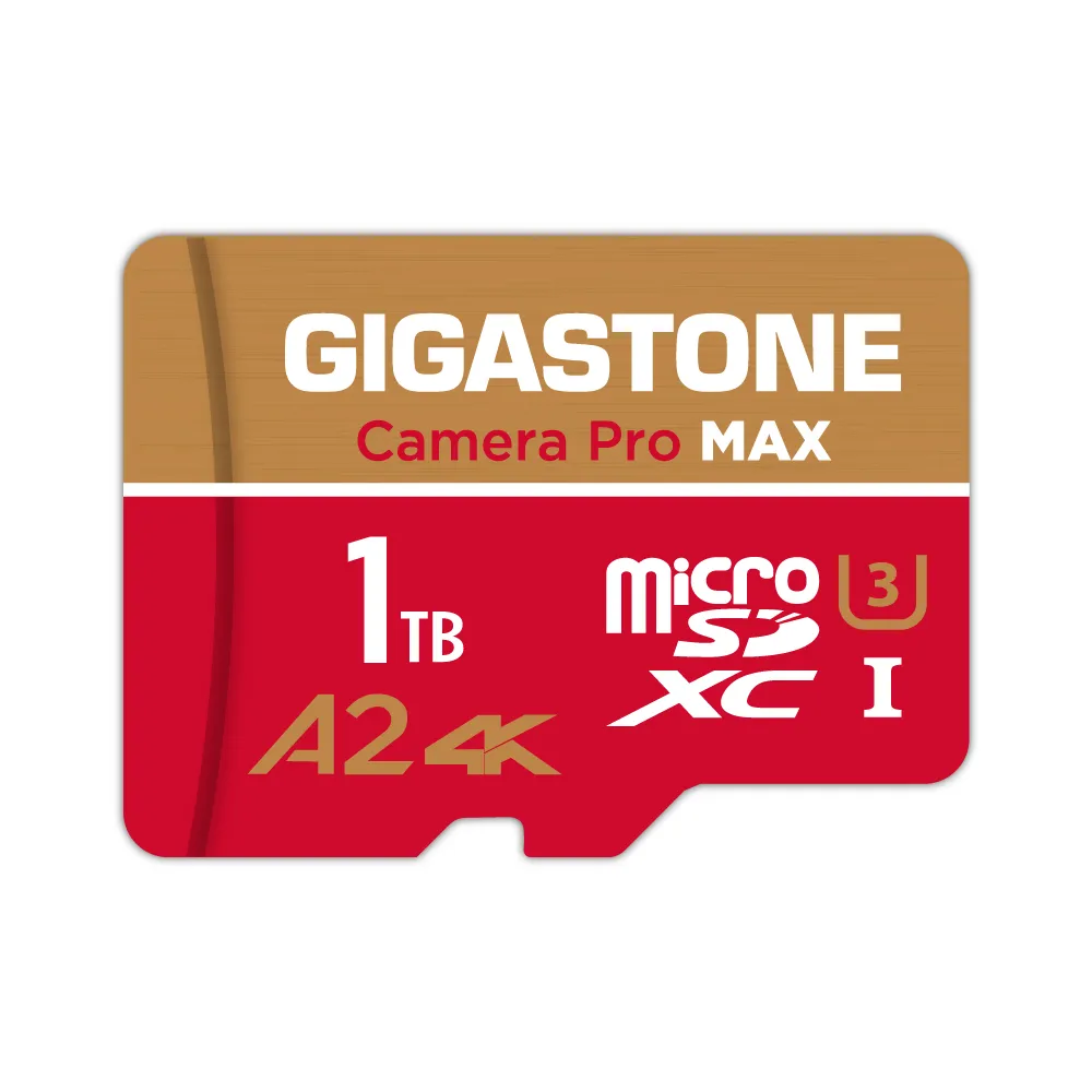 【GIGASTONE 立達】Camera Pro MAX microSDXC UHS-Ⅰ U3 A2 4K 1TB攝影高速記憶卡(支援GoPro/DJI)