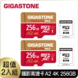 【GIGASTONE 立達】Camera Pro MAX microSDXC UHS-Ⅰ U3 A2 4K 256GB攝影高速記憶卡-2入組(支援GoPro)