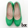 【bac】純真童話 羊皮霧面素雅高跟鞋(綠色)