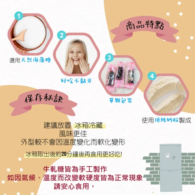 【甜園】人氣牛軋糖 3-4種綜合口味 180gx3包(麻薏、牛軋糖、堅果、伴手禮、台中必買伴手禮)