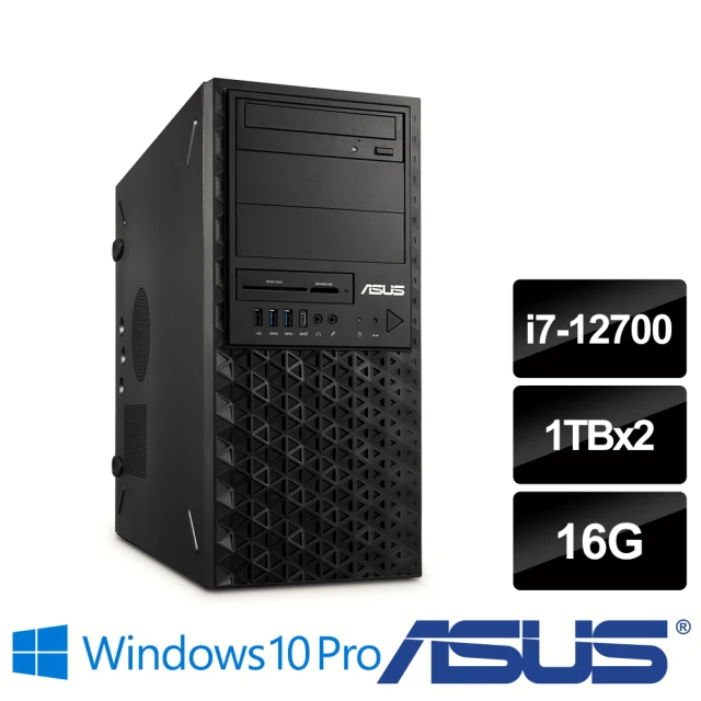 ASUS 華碩 i7十二核會計系統專用機(WS760T/i7-12700/16G/1TBx2 HDD/300W/W10P)