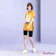 【KeyWear 奇威名品】優雅女性畫像短袖上衣(共2色)
