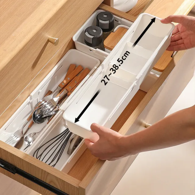 【茉家】日式DIY可調整分類收納盒(窄款小號1入)