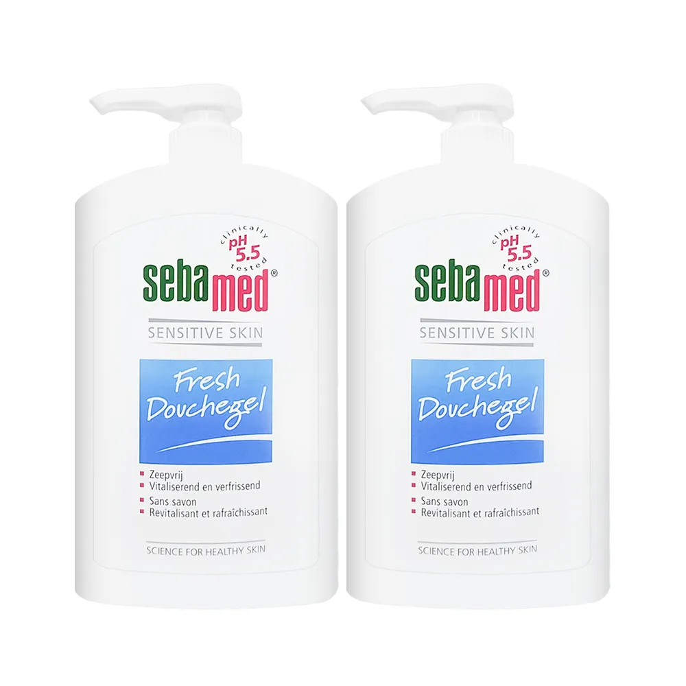 【SEBAMED】運動沐浴乳 1000ml #活力麝香*兩入組(平行輸入/壓頭版.無外盒)