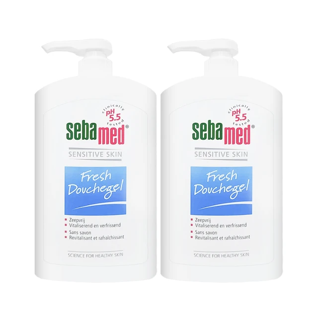 【SEBAMED】運動沐浴乳1000ml #活力麝香*兩入組(平行輸入/壓頭版.無外盒)