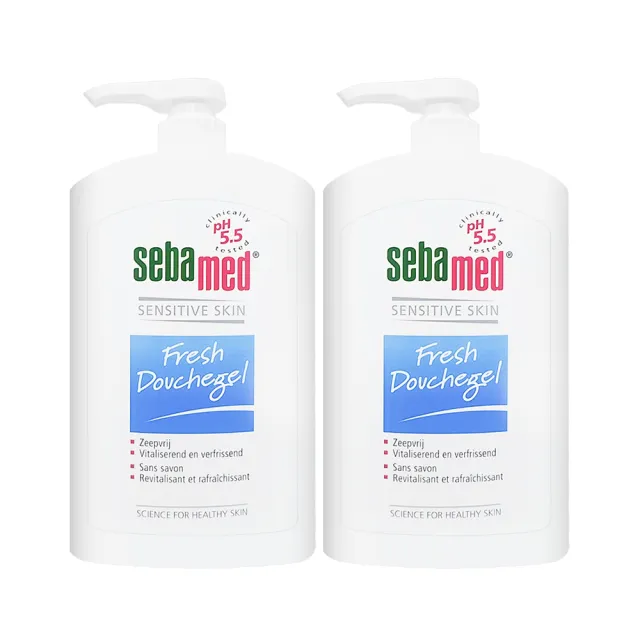【SEBAMED】運動沐浴乳1000ml #活力麝香*兩入組(平行輸入/壓頭版.無外盒)