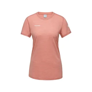 【Mammut 長毛象】Tree Wool FL T-Shirt Women 羊毛混紡快乾抗臭短袖T恤 石英粉 女款 #1017-06670