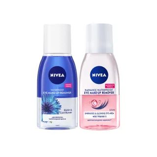 【NIVEA 妮維雅】極淨深層/透亮眼部卸妝液125ml(5秒潔淨藍眼卸/粉眼卸 敏感肌適用)