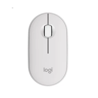 【Logitech 羅技】Pebble M350s 無線藍牙滑鼠(珍珠白)