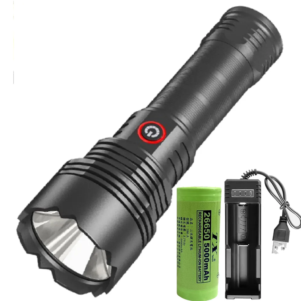 【TX 特林】XHP70 LED超強亮USB充電手電筒(T-F75-P70)