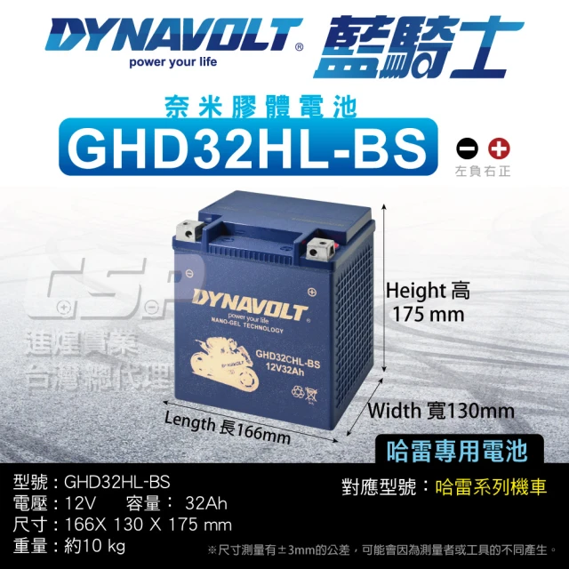 Dynavolt 藍騎士 GHD24HL-BS(HARLEY