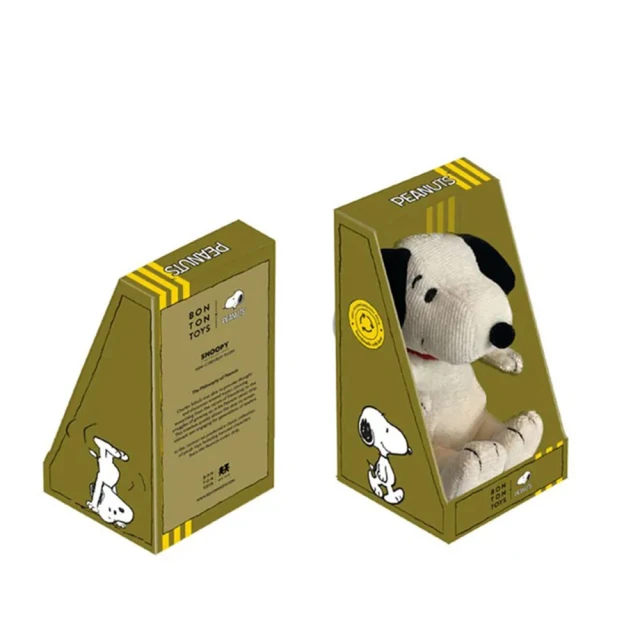 BON TON TOYSBON TON TOYS Snoopy史努比燈芯絨盒裝填充玩偶-奶油(17cm 玩偶、娃娃、公仔)