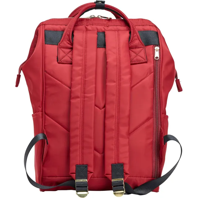 【WHOSE BAG】買一送一 日系大容量防潑水後背包｜多口袋口金雙肩包 贈折疊旅行包 NO.KK011