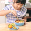 【KOM】新升級-夢想系列｜矽膠兒童隔熱碗13cm-三入(三款各一 316不鏽鋼 碗內升級)