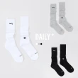 【HOWDE LAB】DAILY+ 日常堆疊襪 基本LOGO 白色 灰色 黑色 中高筒襪 22FW01