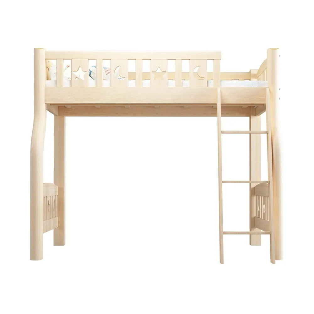 【HA Baby】兒童架高床 爬梯款-單人加大床型尺寸(兒童架高床、單人加大床型床架)